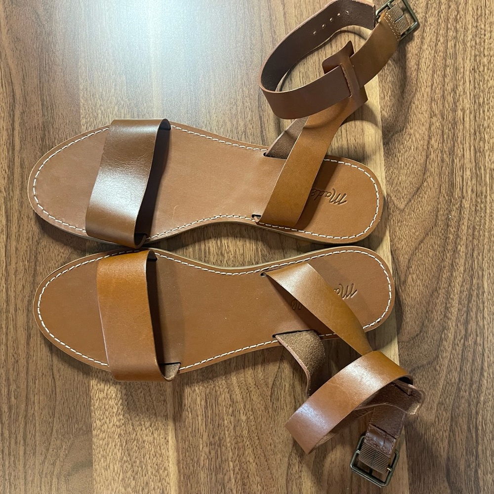 Madewell leather sandals (size 10)